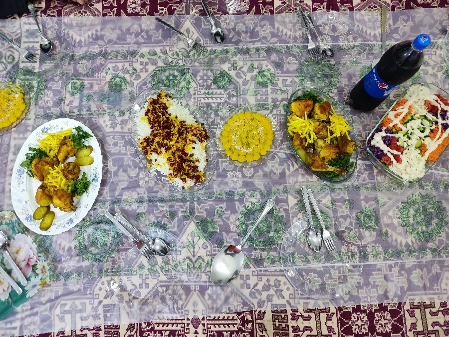 سفره افطاری منزل جاری جان