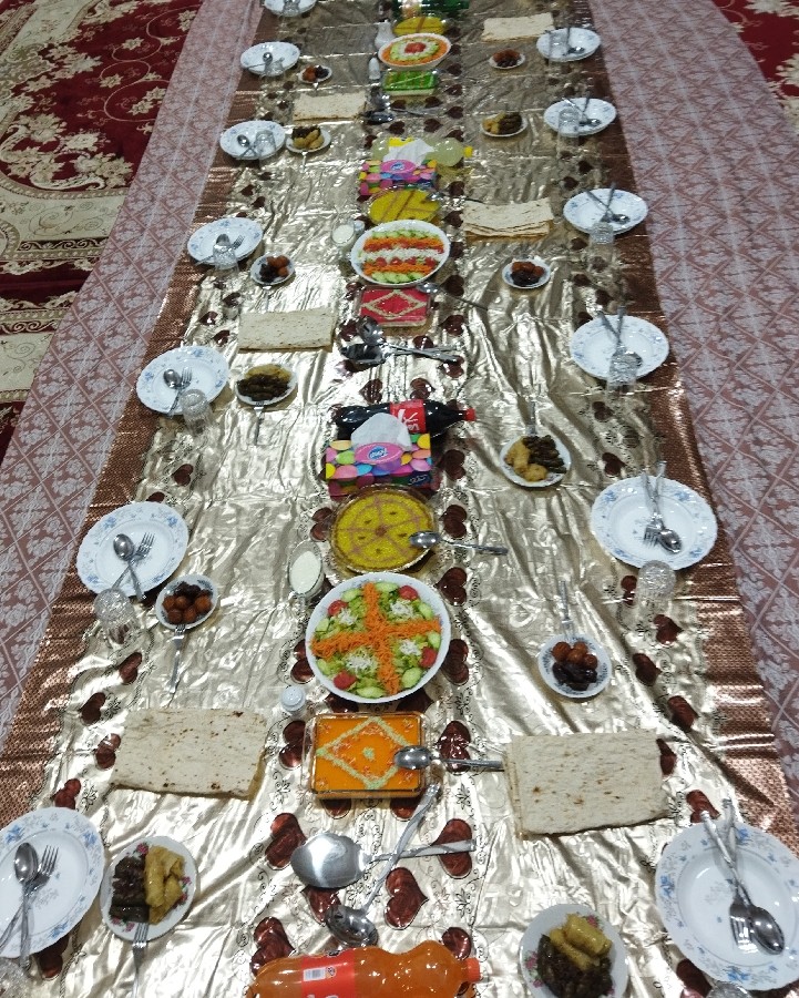 عکس سفره افطاری