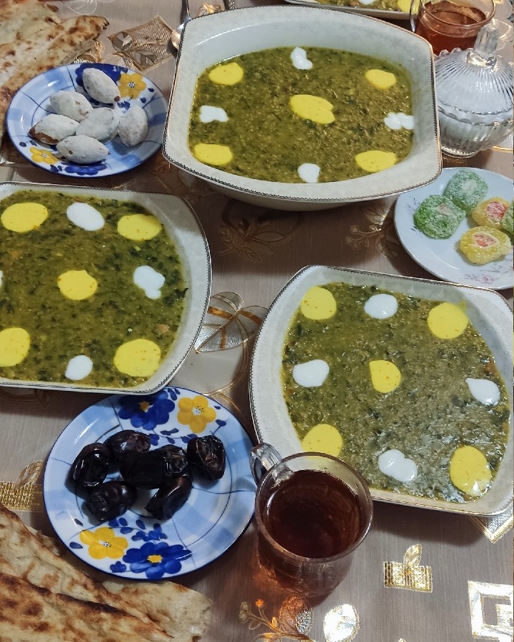 آش بلغور افطاری 