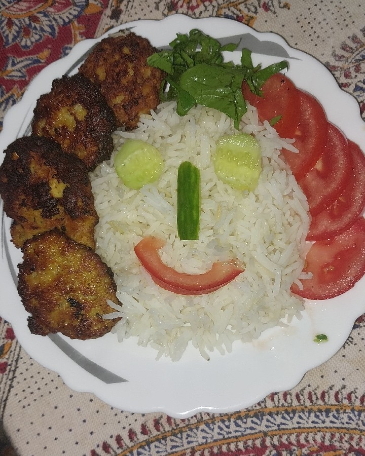 تزئین غذای کودک ساده