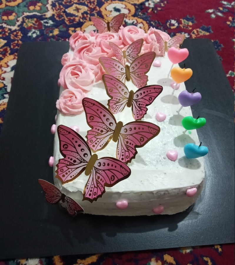 کیک تولد دختر گلم