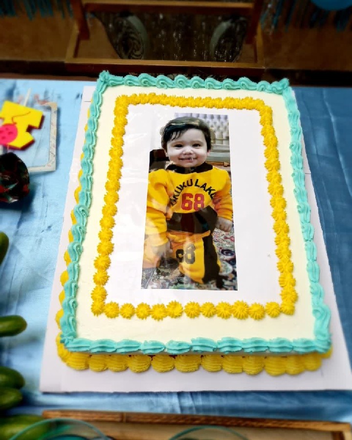 عکس کیک تصویری کیک تولد یک سالگی آقا کیان عزیزم 
