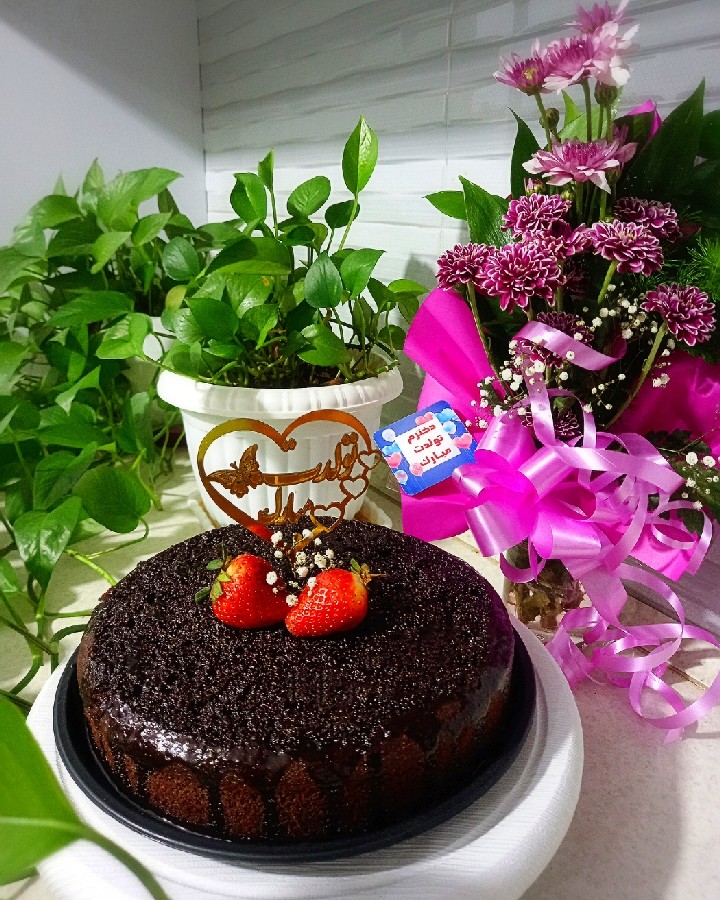 عکس کیک شکلاتی اسپرسو