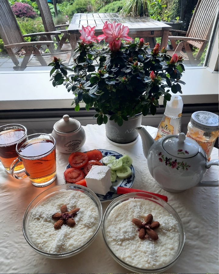 عکس شیربرنج صبحانه