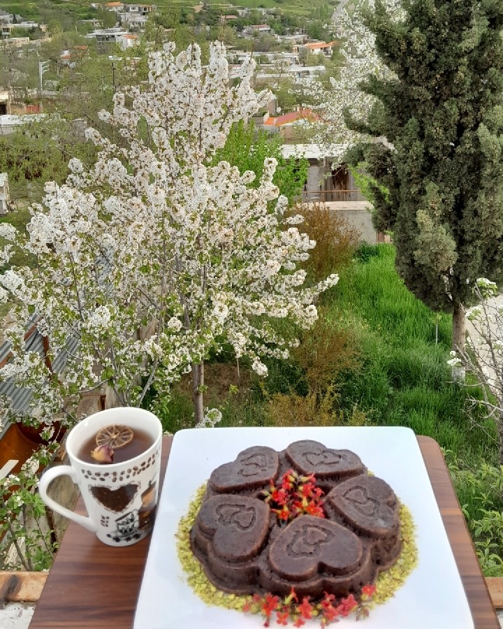 عکس کیک شکلاتی قالبی