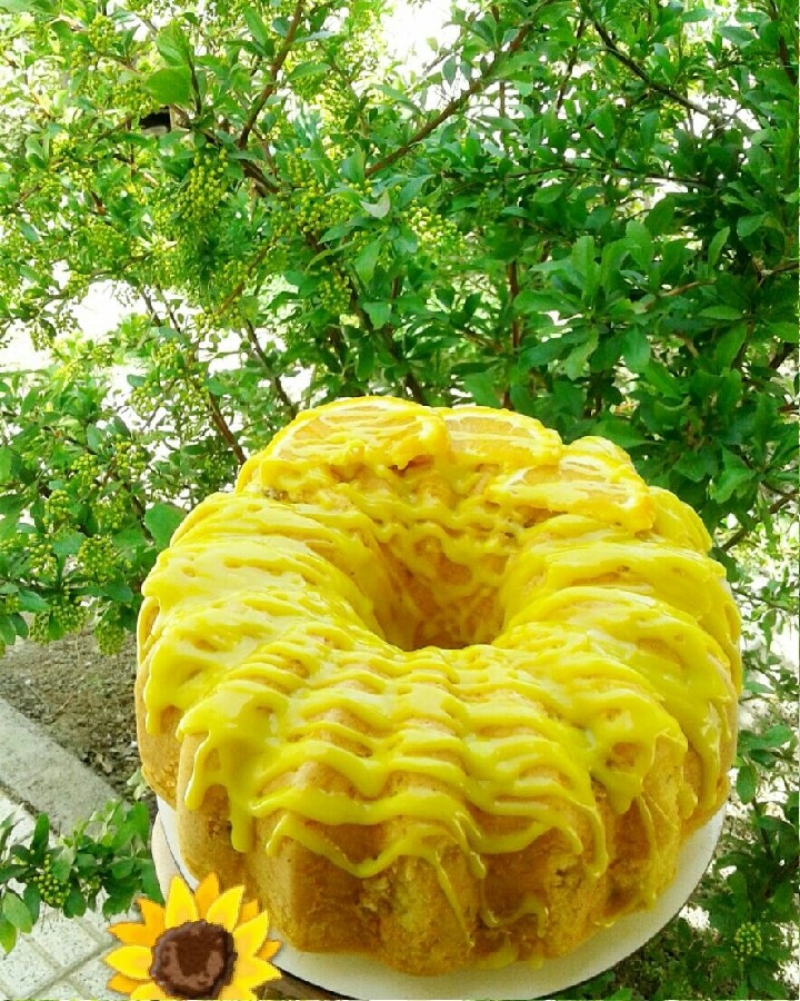 عکس کیک هویج پرتقال