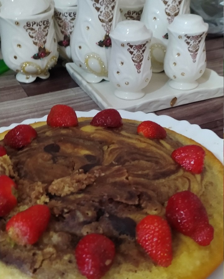 عکس اینم کیک قابلمه ای بعد مدت ها