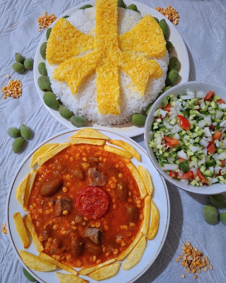 عکس خورشت قیمه چغاله