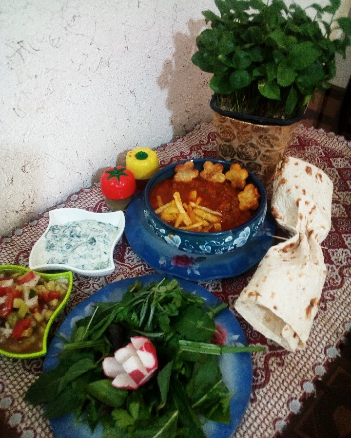 عکس گوشت چرخی با سیب زمینی