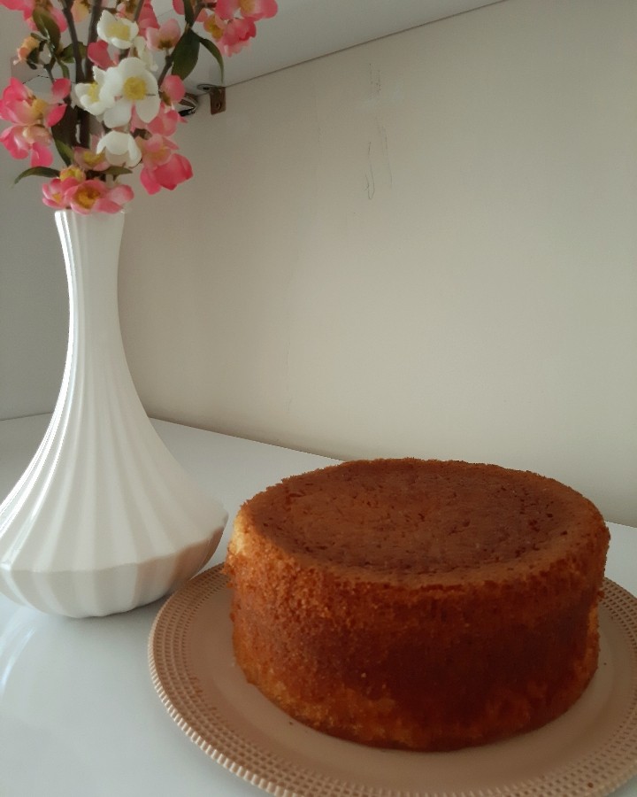 کیک شیفون داخل فر دستساز(قابلمه و پایه)
