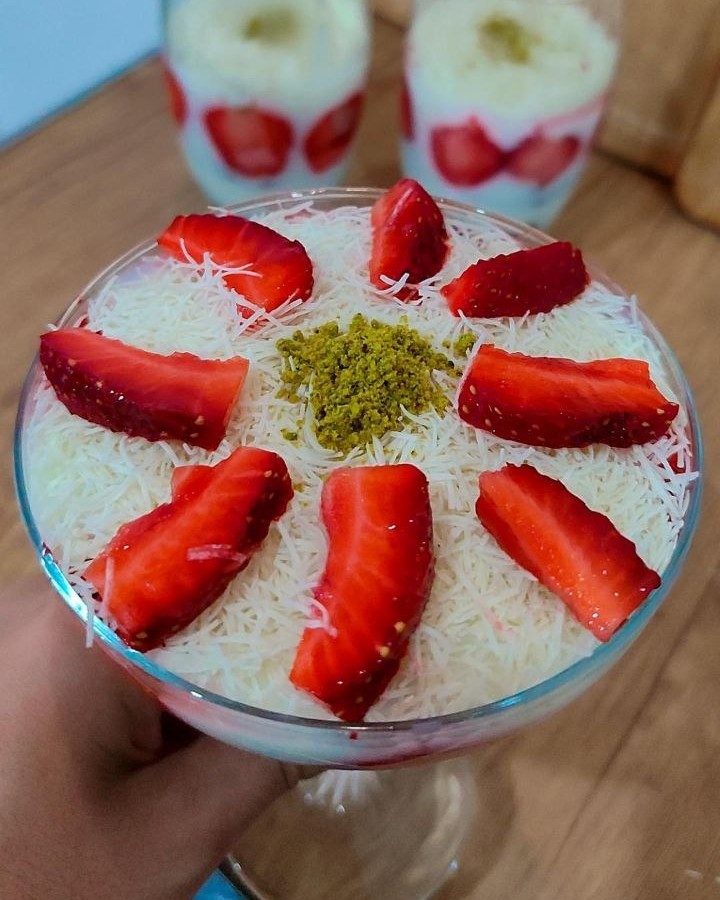 عکس پودینگ وانیلی