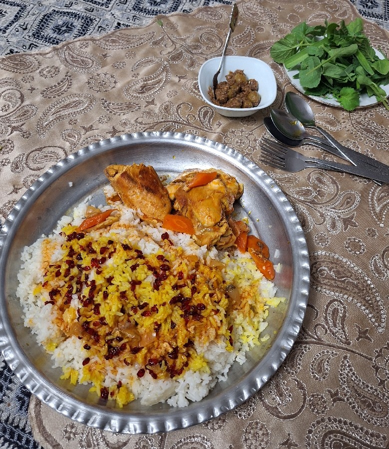 عکس چلو مرغ