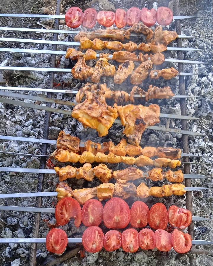 جوجه مزه دار شده