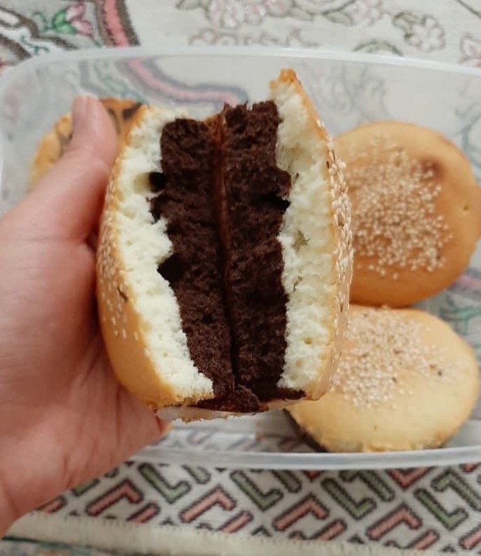 عکس پای کیک دورنگ