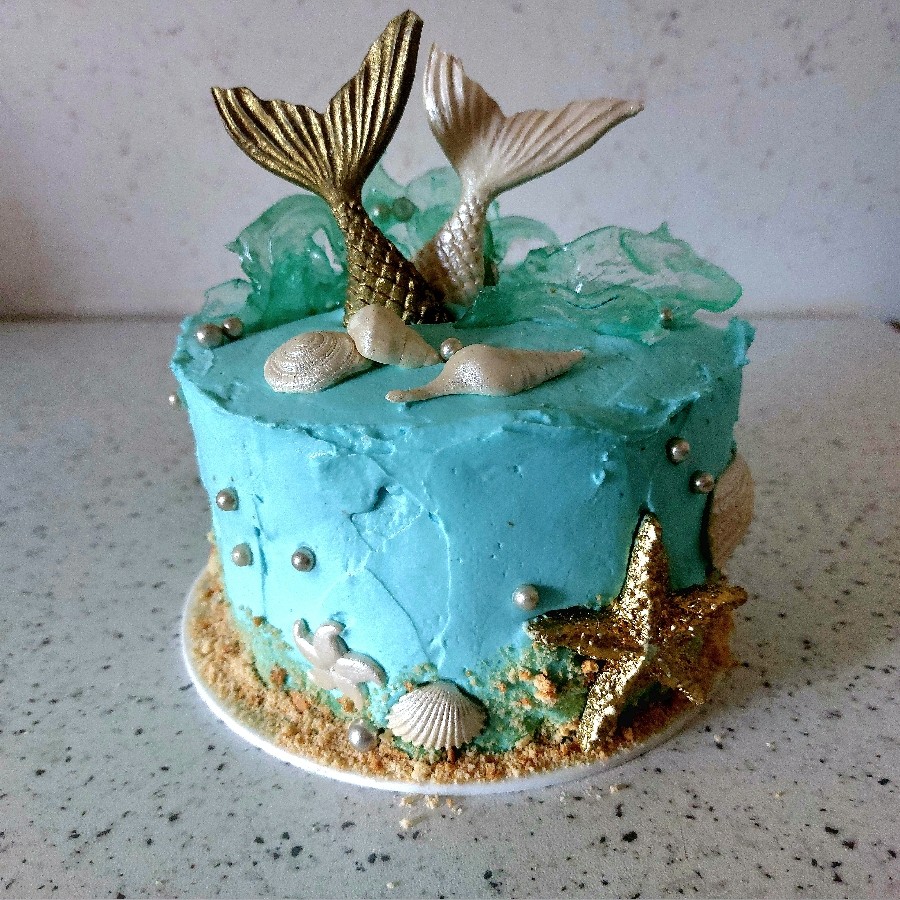 کیک تولد با تم اقیانوس