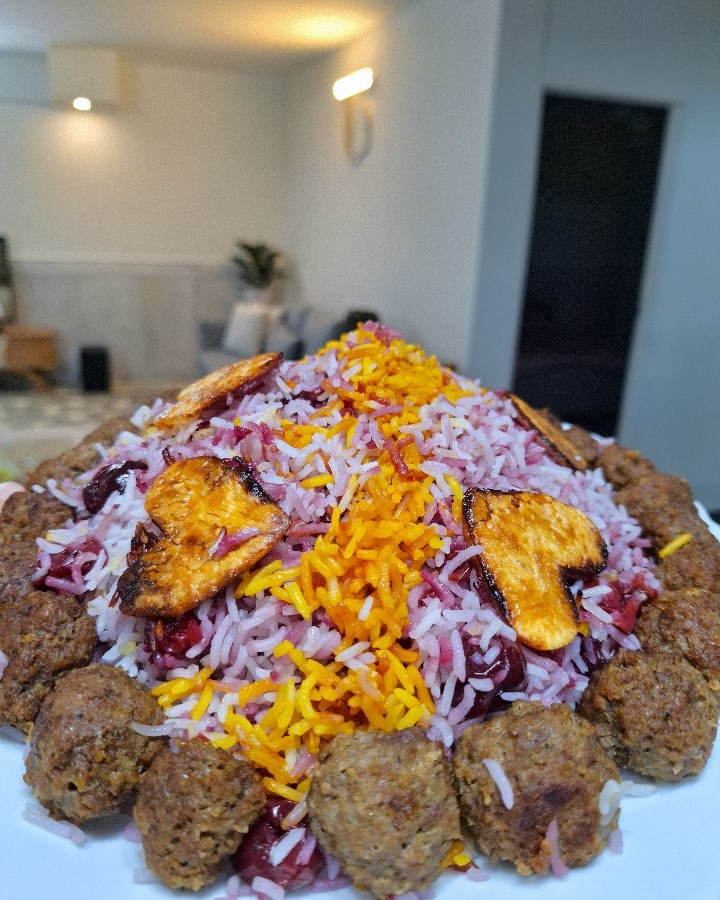 عکس آلبالو پلو