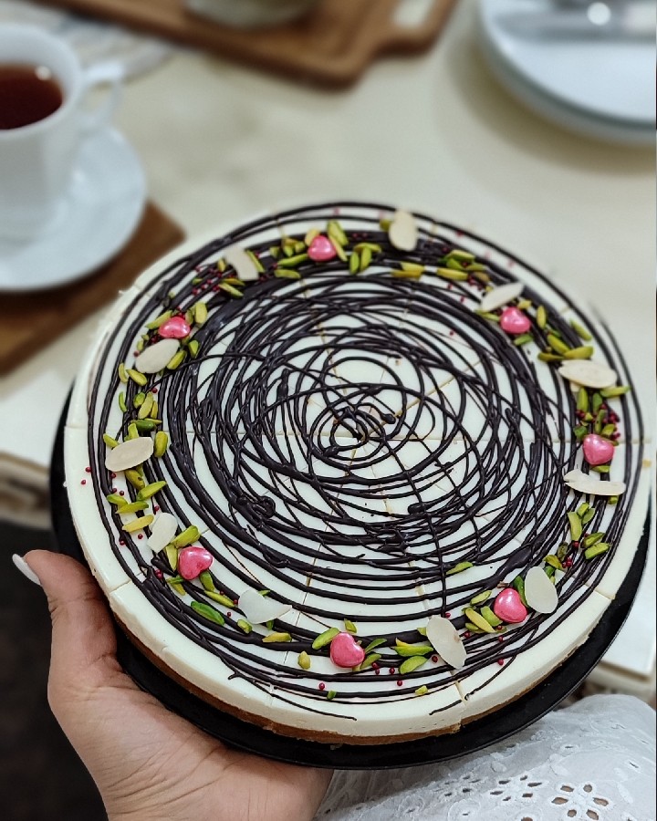 عکس چیز کیک وانیلی