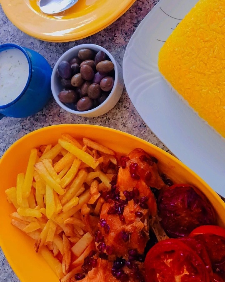 زرشک پلو با مرغ