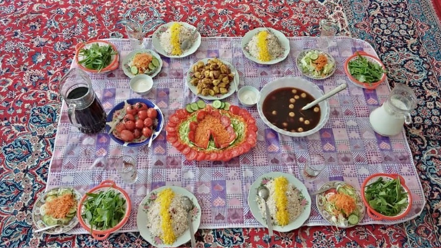 عکس غذای نوروز 1_2 سال پیش.. ? جاتون سبز.. ??