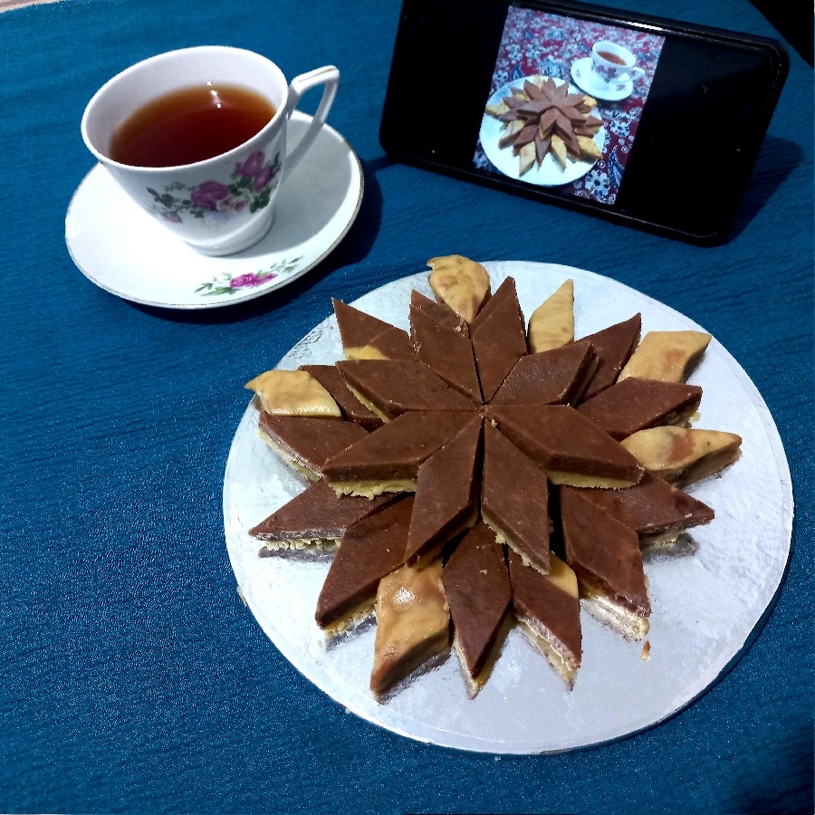 عکس حلوا دورنگ
