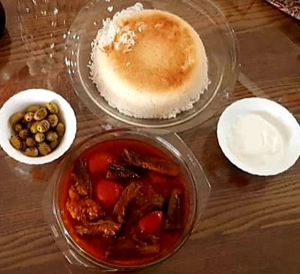 عکس خورشت بادمجون با گوشت گوسفندی دوستان خوبم ؛ جاتون سبز