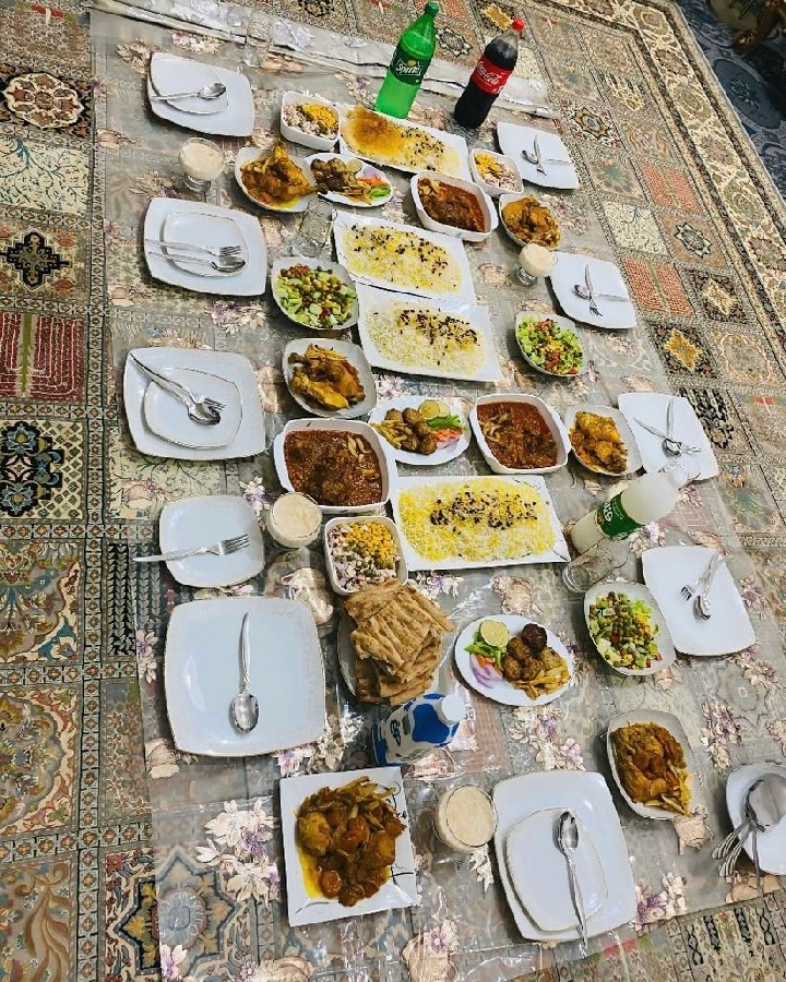 عکس سفره مهمانی