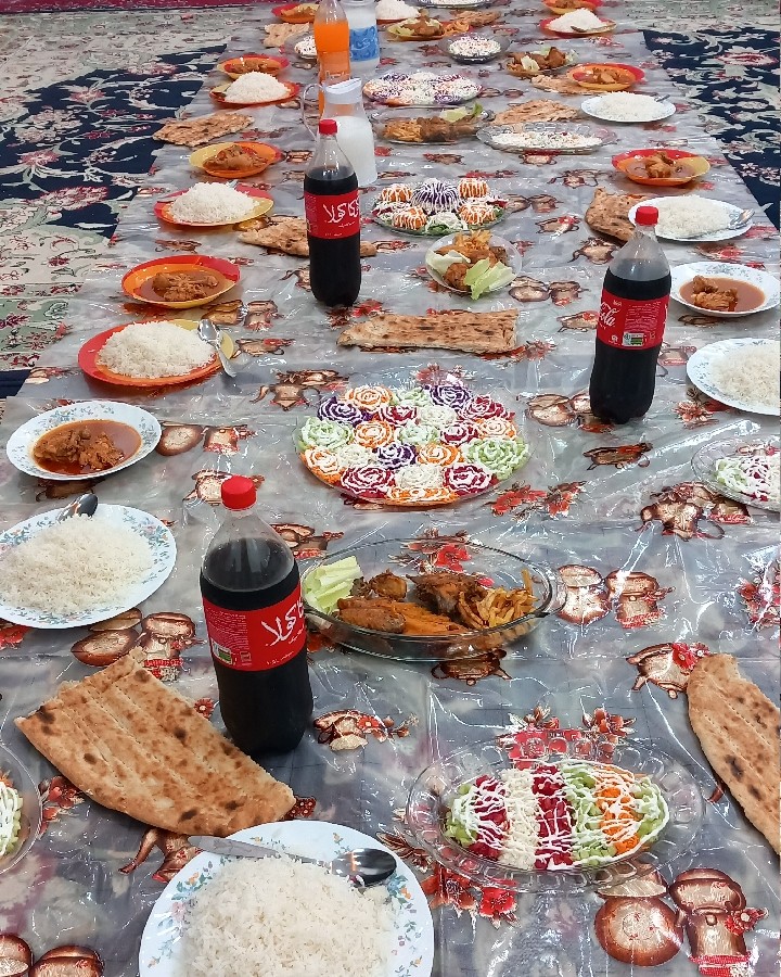 عکس سفره شام مهمونی