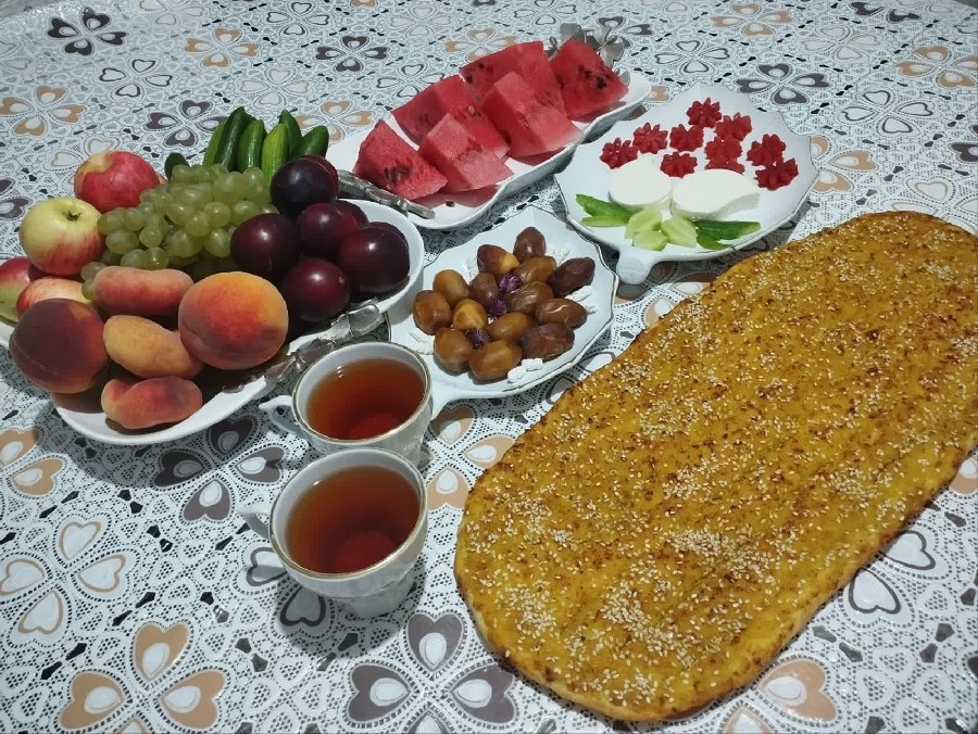 عکس نان بربری گردویی