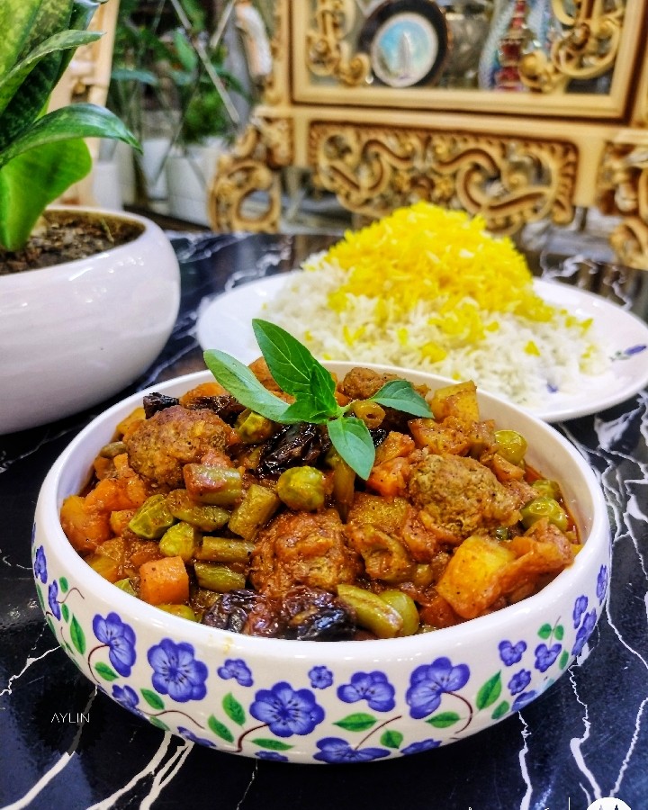 خوراک لوبیا سبز 