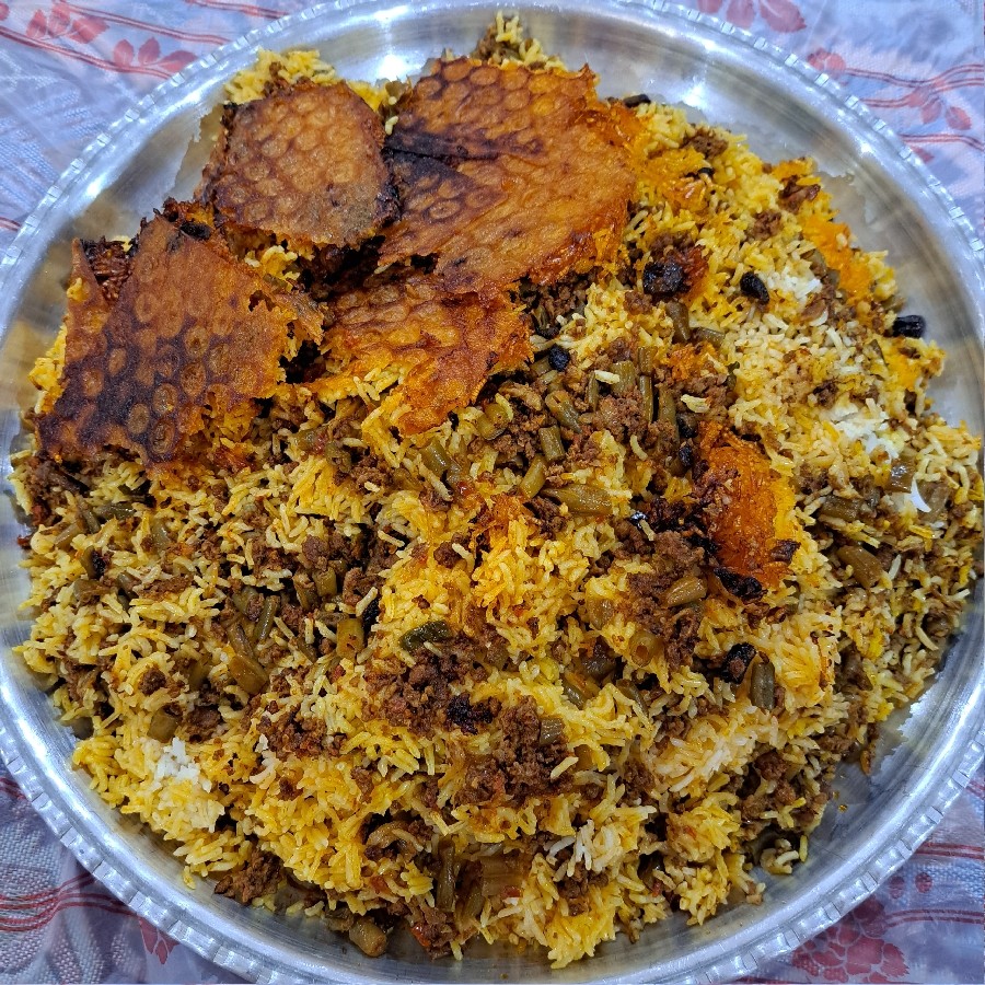 عکس لوبیا پلو