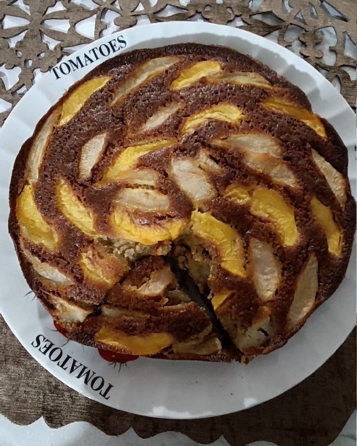 عکس کیک هلو