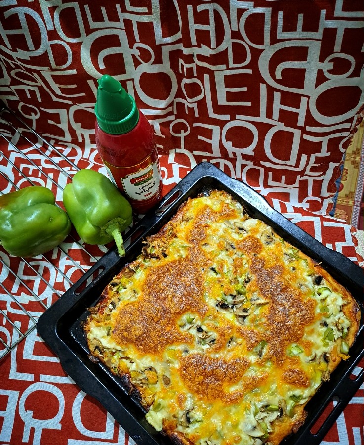 عکس ♡ پیتزا مرغ ♡