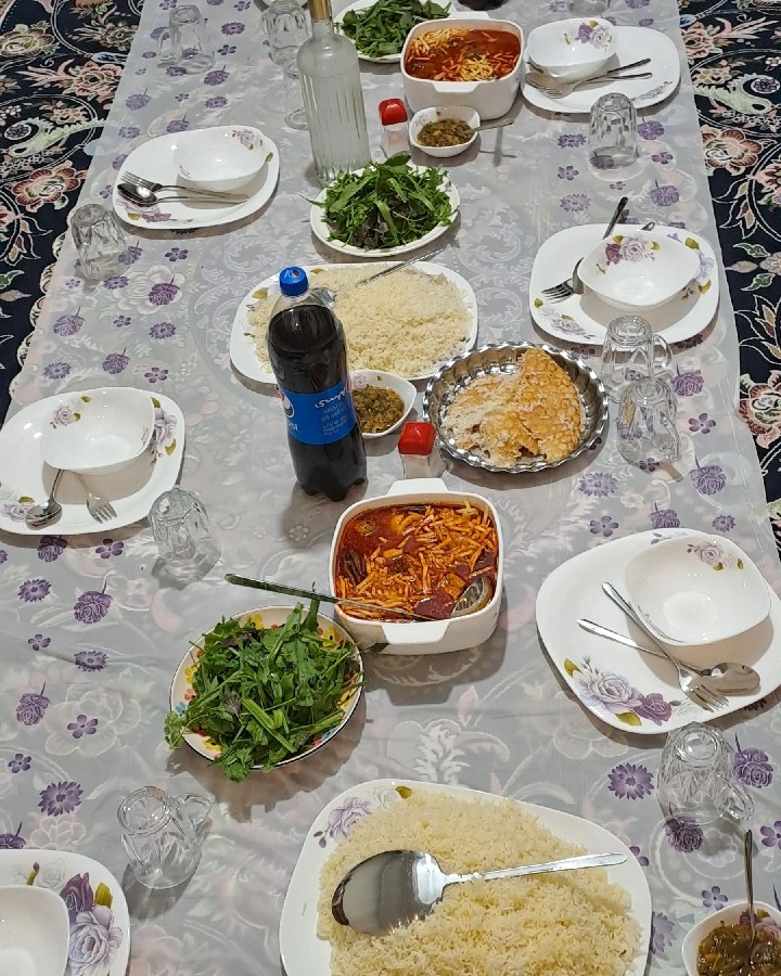 عکس سفره مهمانی