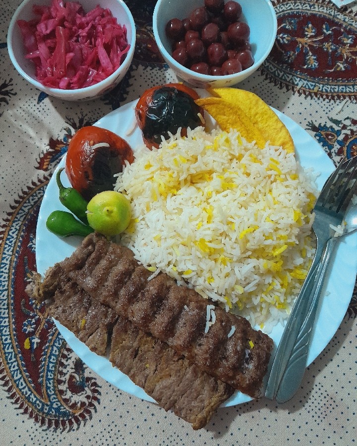 عکس چلو کباب سلطانی