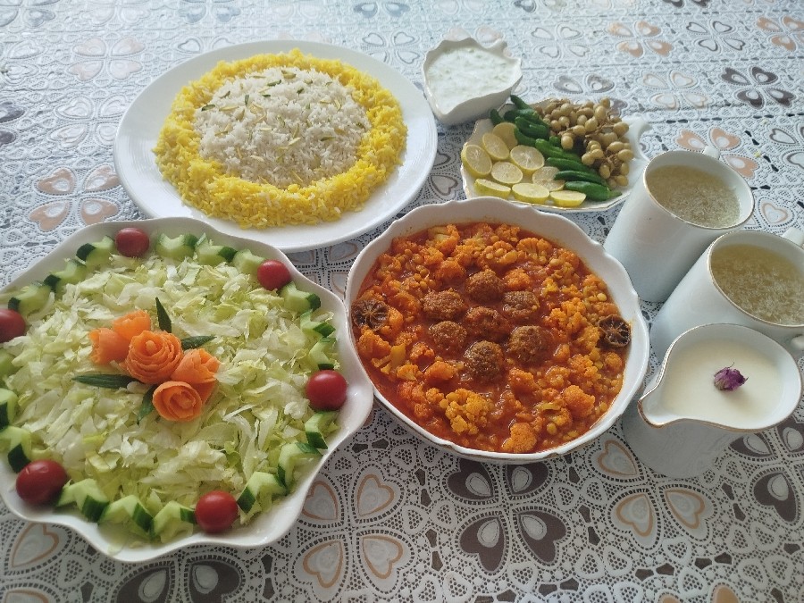 عکس خورش گل کلم 