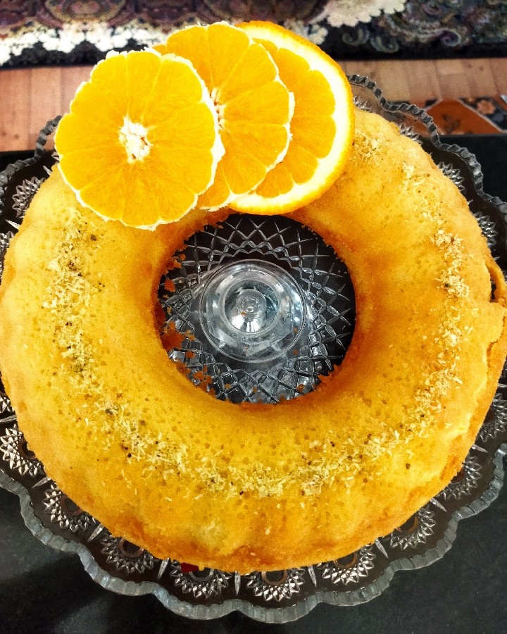 عکس کیک پرتقالی
