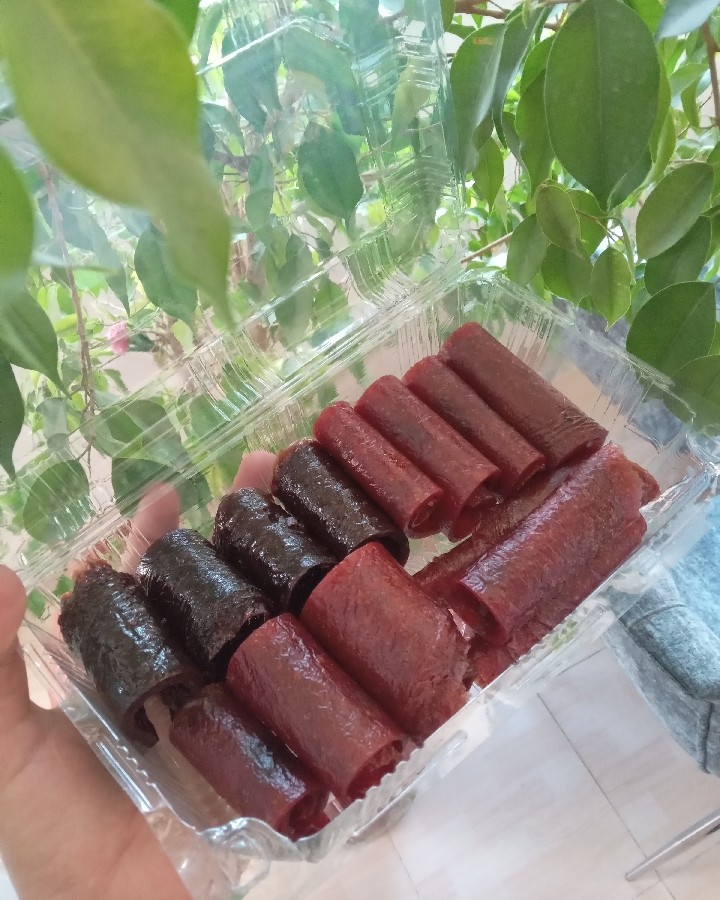 عکس لواشک آلو و سیب و شلیل و هلو