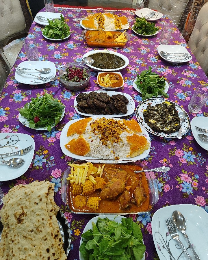 عکس سفره مهمونی 