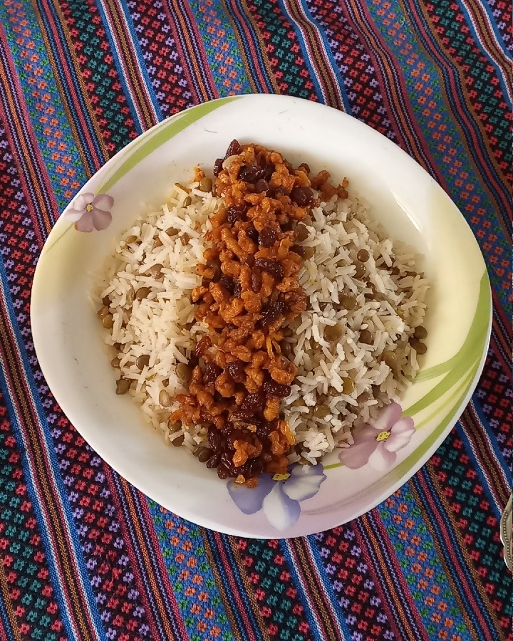 عکس عدس پلو❤️
