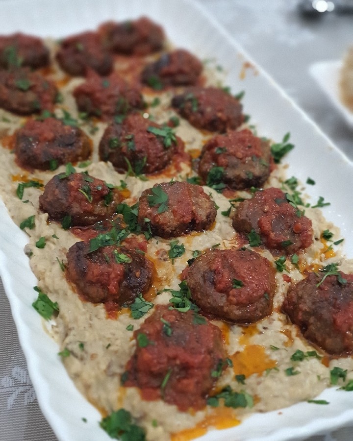 عکس کوفته با سس بادمجان