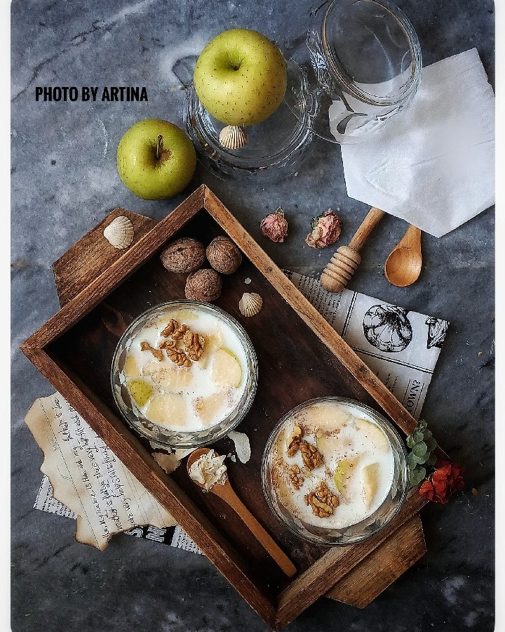 عکس Apple and cinnamon dessert...♡
