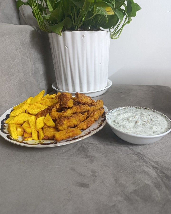 مرغ سوخاری با سس مخصوص 
خیلی خوشمزه بود??