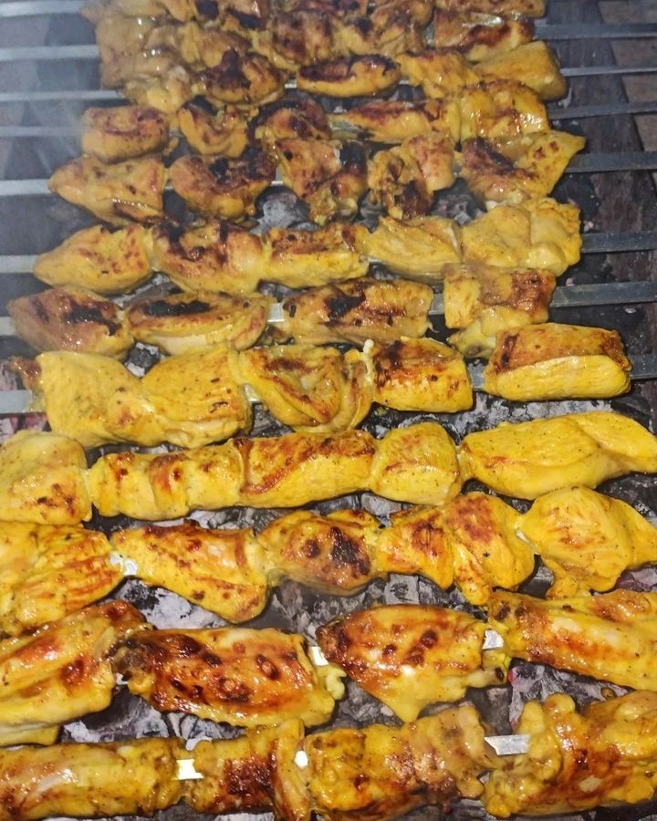 کباب مرغ زعفرانی 