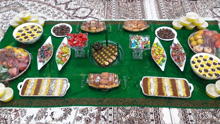 عکس سفره حضرت بی بی فاطمه سلام الله علیها♥️