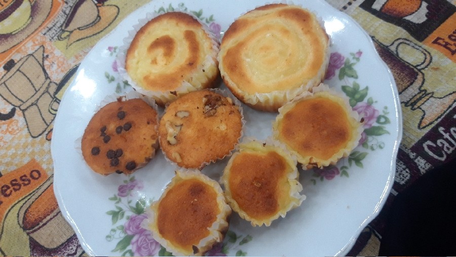 عکس کاپ کیک کرم دار?
