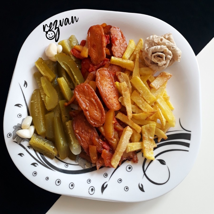 عکس سوسیس سیب زمینی ֶָ