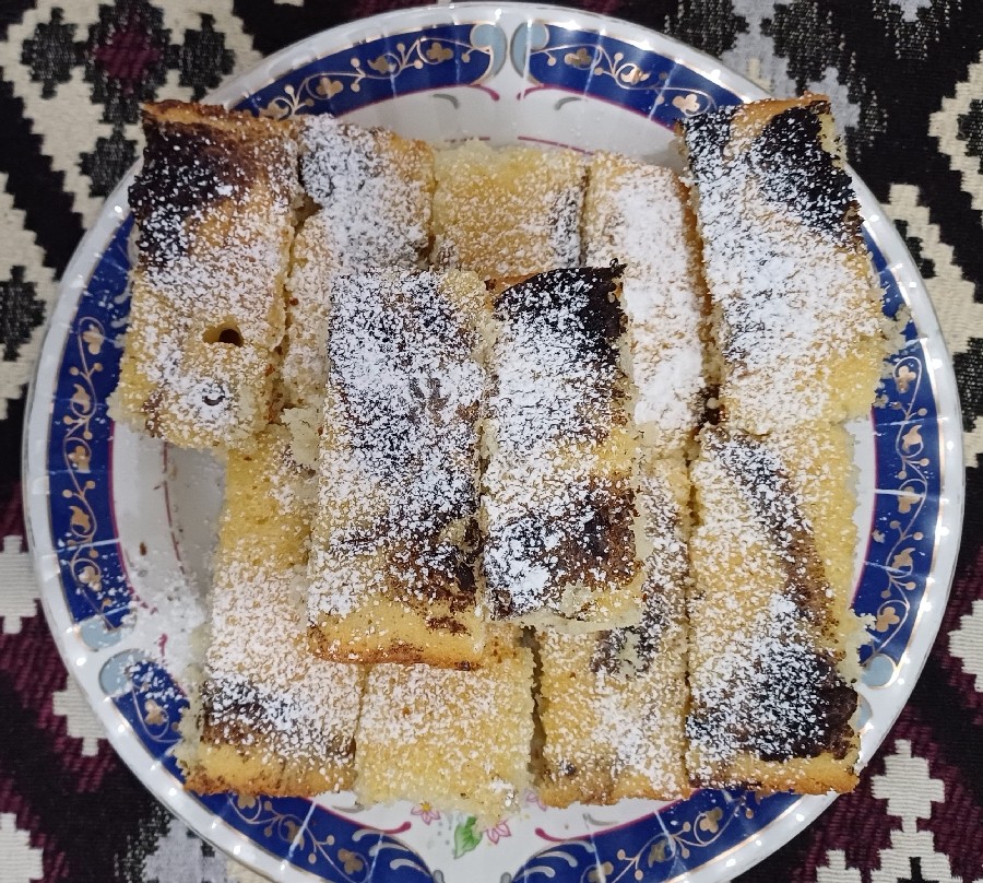 عکس کیک دو رنگ