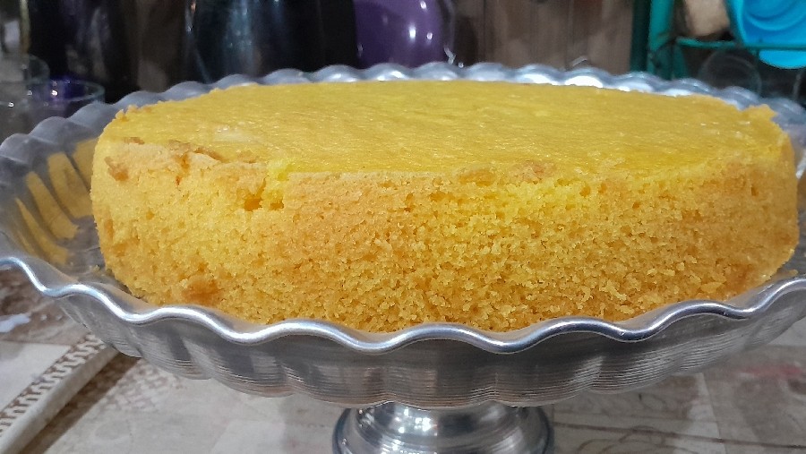عکس کیک اسفنجی ساده