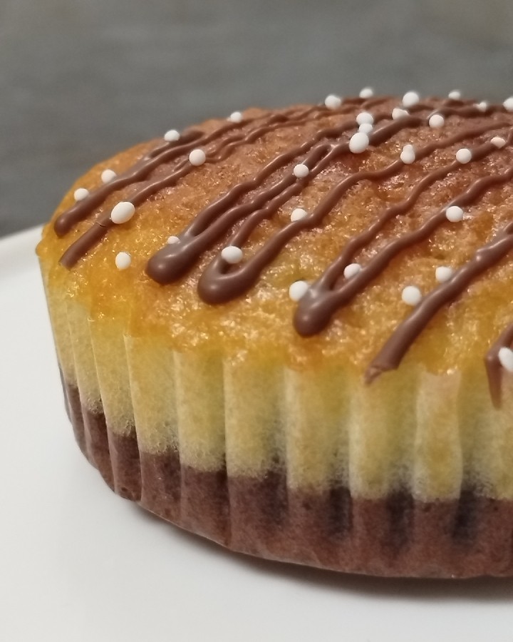 کیک پای وانیلی-شکلاتی