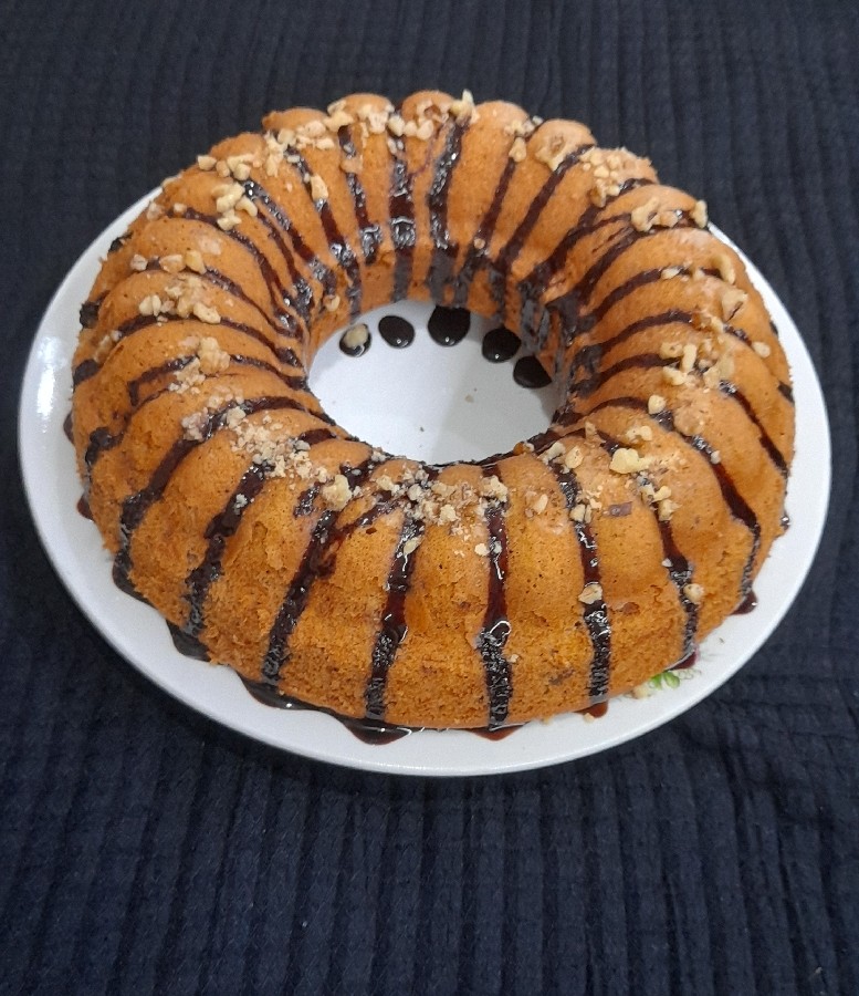 عکس کیک هویج گردو